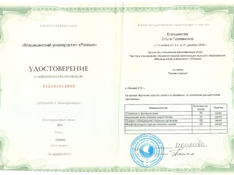 Шульдякова Ольга Германовна